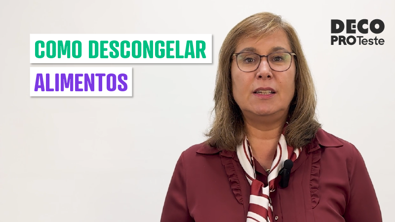 Dulce Ricardo a falar sobre descongelar comida